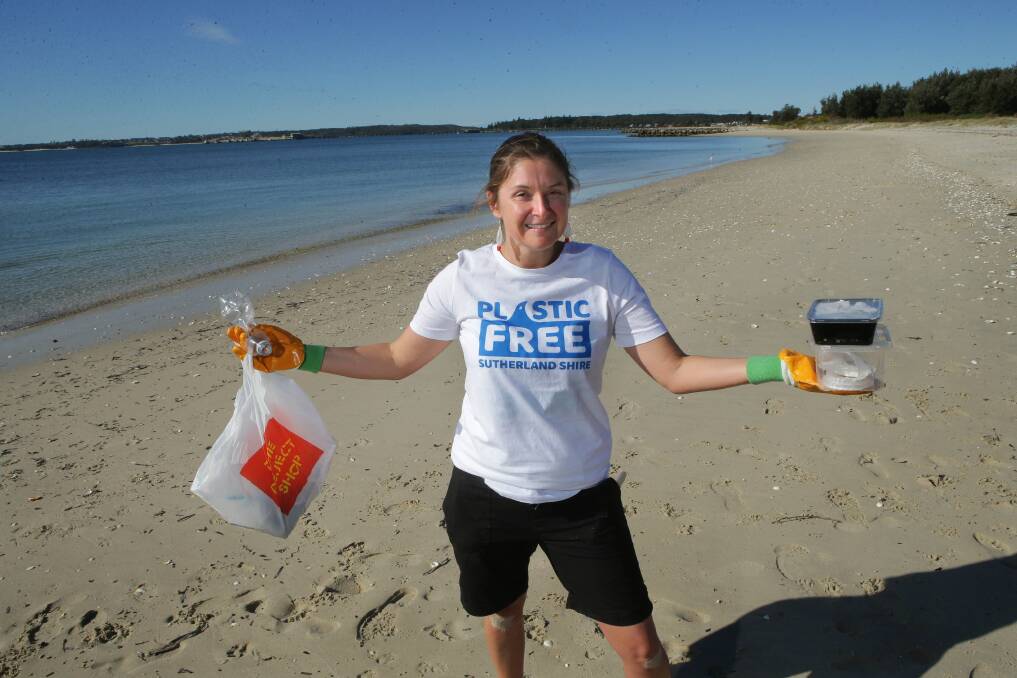 Enviro-mission: Sarah-Jo Lobwein is leading a beach clean-up to rid the coastal areas of plastics. Picture: John Veage