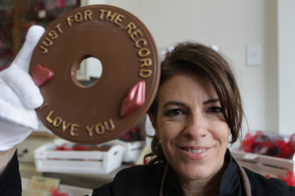 Choc-o-tune: Love discs are set to be popular this year. Picture: John Veage