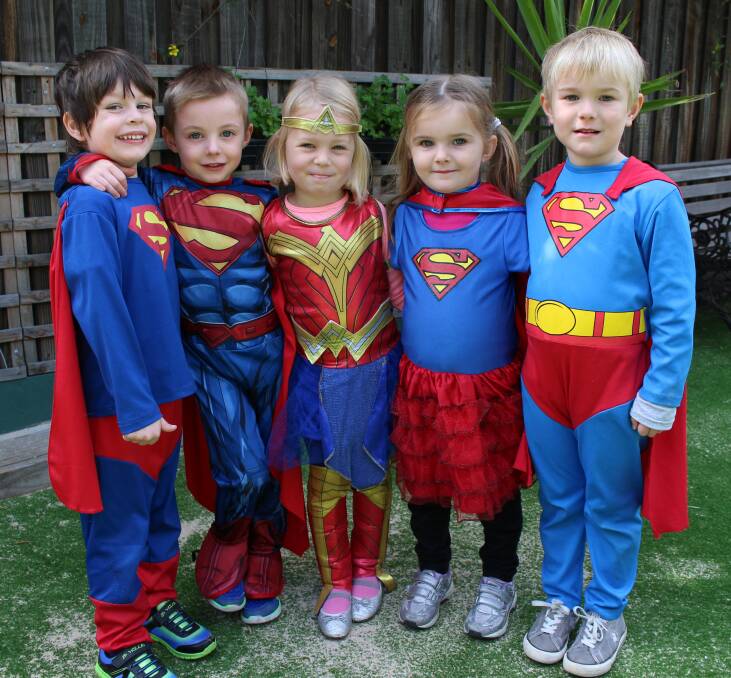 Power on: Max, Lucas, Ida, Chloe and Arlo get into the superhero spirit in support of muscular dystrophy.