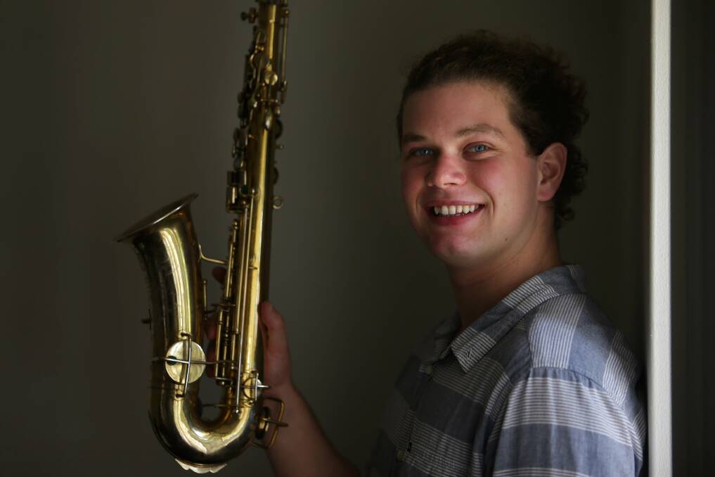 In tune: Zac Olsen will perform in Encore, the annual musical showcase by HSC students from 2015. Picture: John Veage