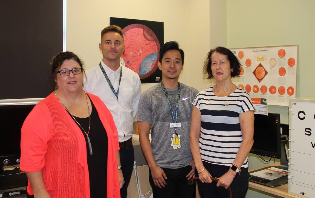 Vision Australia Sydney South and South West staff Jodie Cox, David Jedrzejczyk, Jarvis Chan and Susie Barrington.