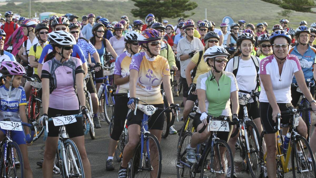 Put your heart into it: The Gear Up Girl all-female cycling event is organised by Bicycle NSW and the Heart Foundation to raise awareness of heart disease which is the biggest killer of women in Australia.
