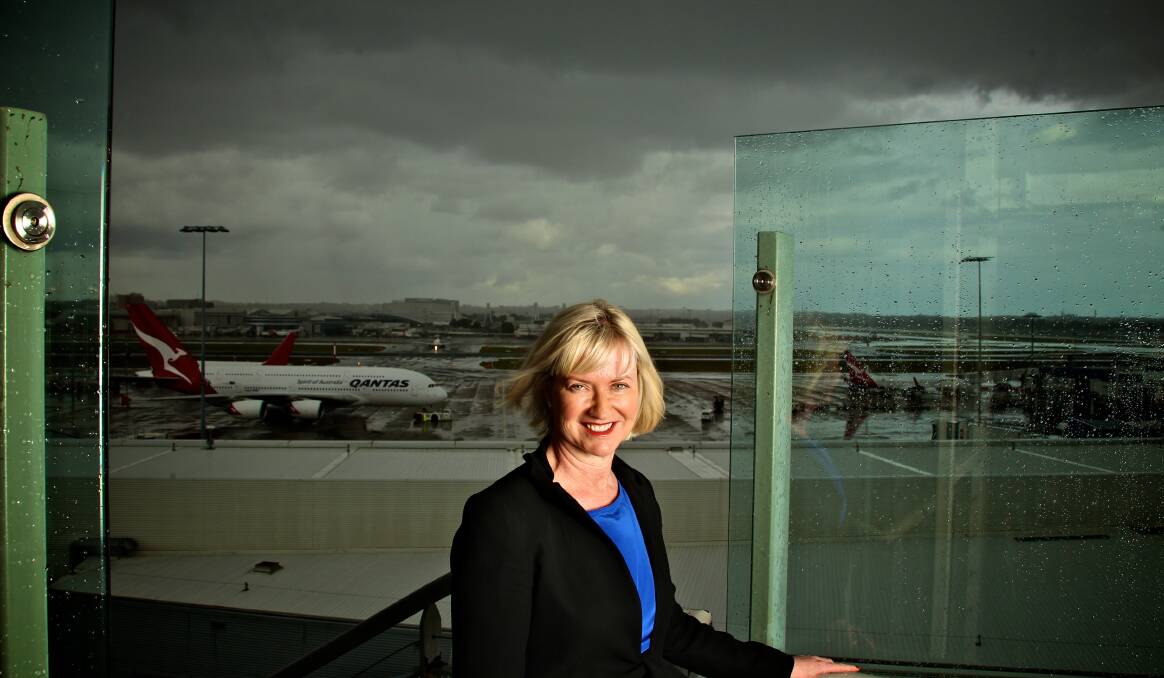 Winner: Sydney Airport Chief Executive Kerrie Mather. Picture: Marco Del Grande