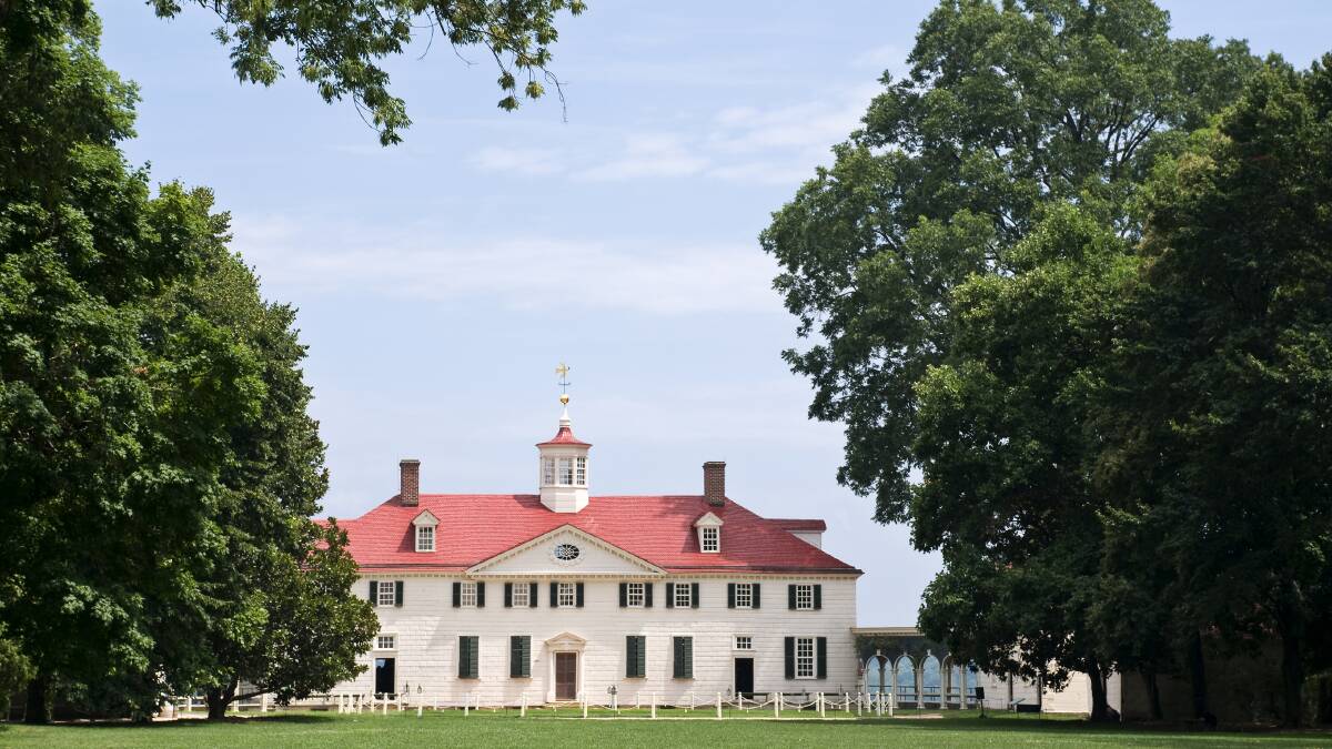 Historic comparison: The home of former president the United State's first president George Washington. Picture: iStock