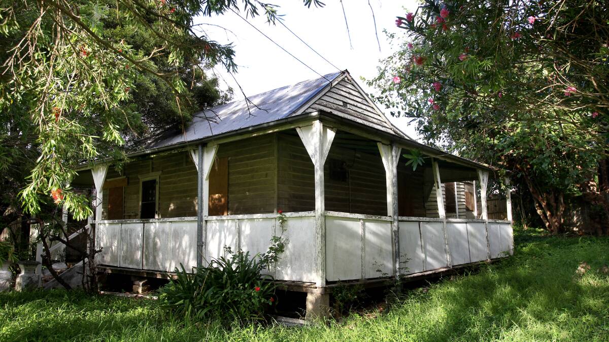 For sale: Sutherland Shire Council is to sell "Gunyah", the old cottage in Evelyn Street, Sylvania, which is believed to be Sutherland Shire's oldest house. Picture: John Veage