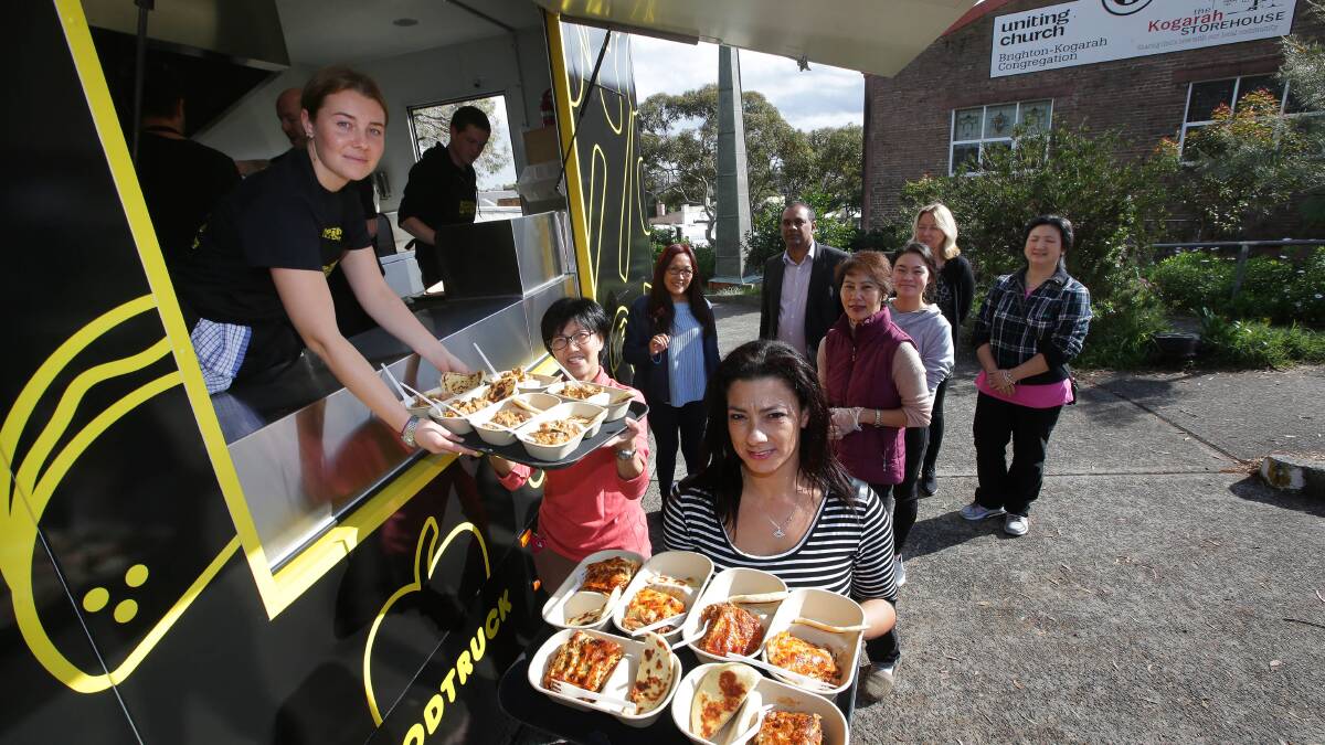 Food for thought: OzHarvest Food Truck was at the Kogarah Storehouse as part of the The St George Community Connections Hub. Picture: John Veage