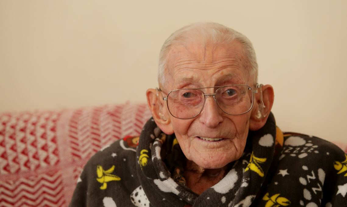 Still involved: A supporting family and a sense of humour keep Percy Clayton, 107 interested in life: Picture: Chris Lane