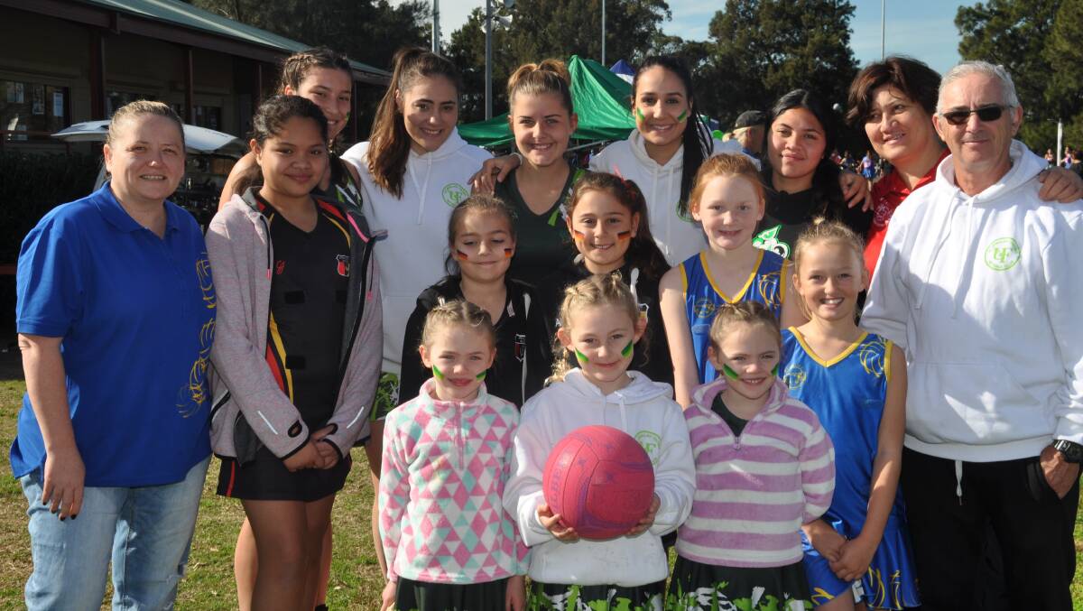 The rebate was welcomed by St George District Netball Association - Cecelia Palmer (left), Liz O'Brien (second from right) and Stuart Maurice (life member) with players from St Ursula's, Tu Kaha, Arncliffe Scots and Ramsgate RSL clubs, who include: Seniors - Vanessa and Hanna (St Ursula's);  
Under 15s - Antonia and Elena (St Ursula's);  Caitlin and Alyssa  (Arncliffe Scots); 
Under 10As - Kiera and Olivia (Ramsgate RSL); Net Set Go - Ellie, Kayla and Holly.