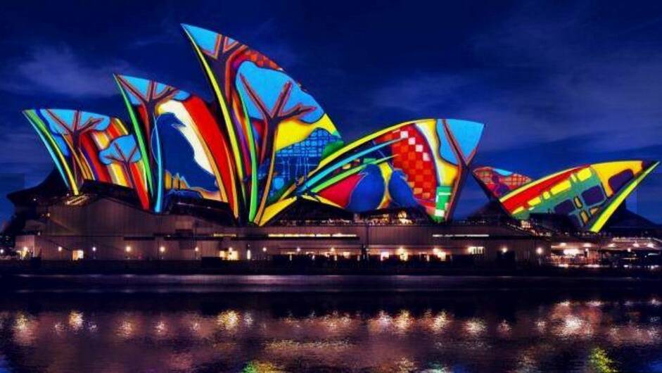 The Sydney Opera House during Vivid Sydney 2016. Photo: supplied