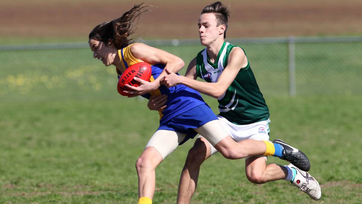 Merger money: $50,000 grants are available to junior sporting groups, such as clubs playing at Olds Park. Picture: John Veage
