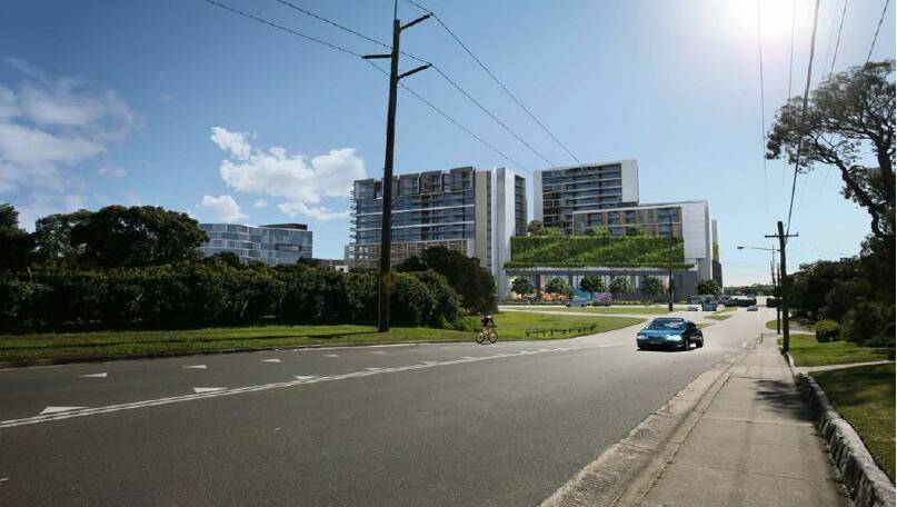 Indicative photomontage looking north along Woolooware Road. Picture: supplied