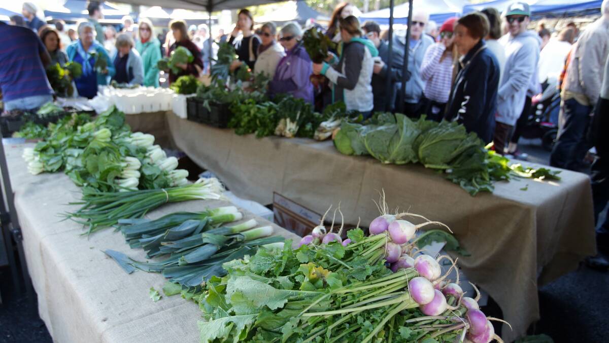 Lesson learnt: Organic food stocks will be more plentiful at next Saturday's market. Picture: Chris Lane