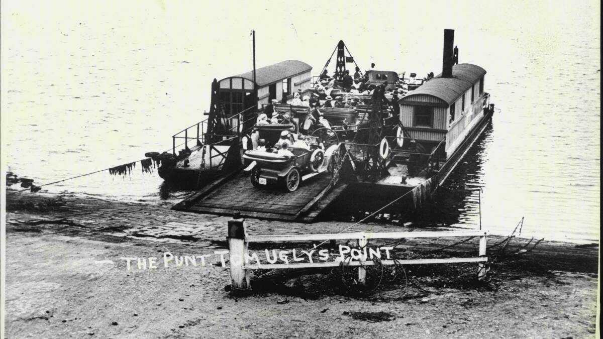 Early days of the punt. Picture: Sutherland Shire Library