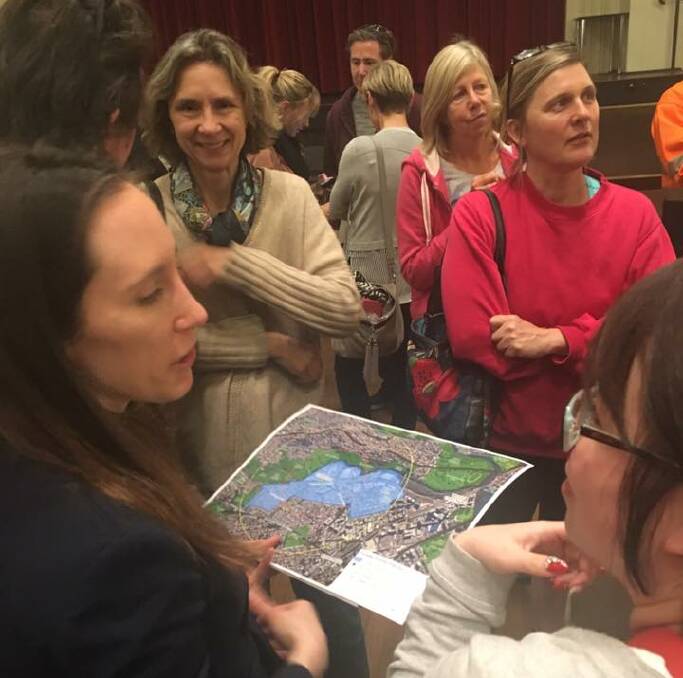 Priority precincts information session at Rockdale Town Hall. Picture: Protect Wolli Creek Valley Facebook