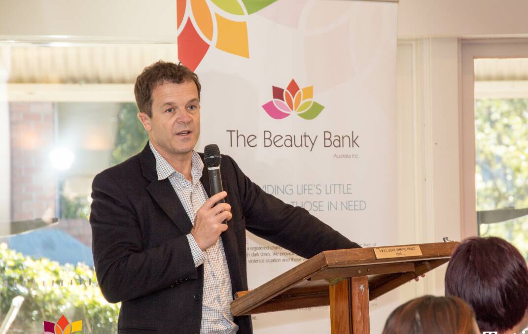 Mark Speakman at the Christmas in July high tea. Picture: supplied