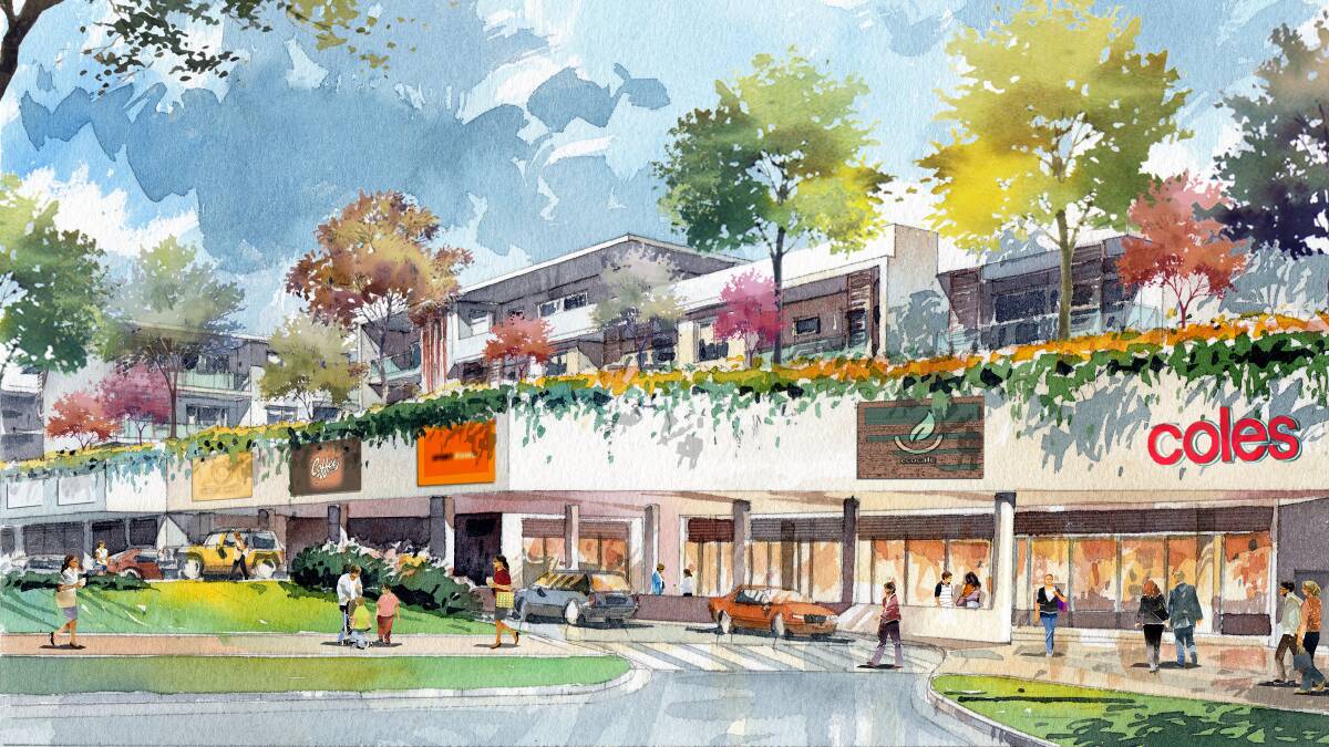 Artist's impression of the proposed Illawong Shopping Village redevelopment. Image: supplied