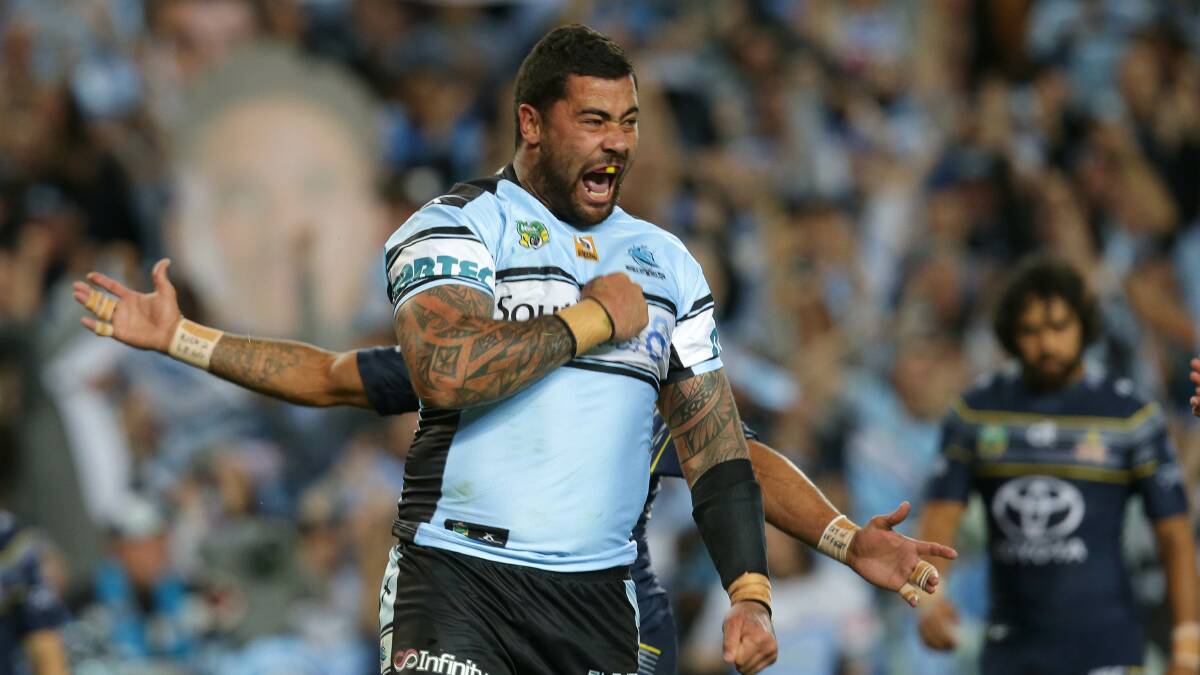 History beckons: Andrew Fifita in the preliminary final. Picture: John Veage