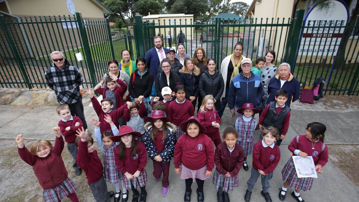 P&C win: Parents of Kyeemagh Infants School campaign for their school to grow. Picture: John Veage