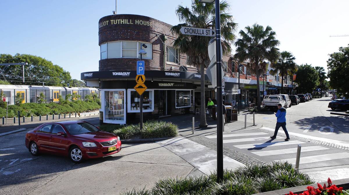 The left-turn into Cronulla Street will be banned from July 25. Picture: John Veage