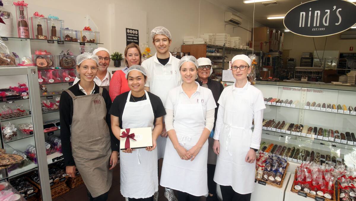 Nina's team members at the Gymea store after the announcement. Picture by Chris Lane