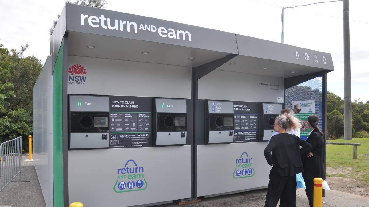 Return vending machines in the car park of Cronulla Leagues Club and Southern Cross Group Stadium.