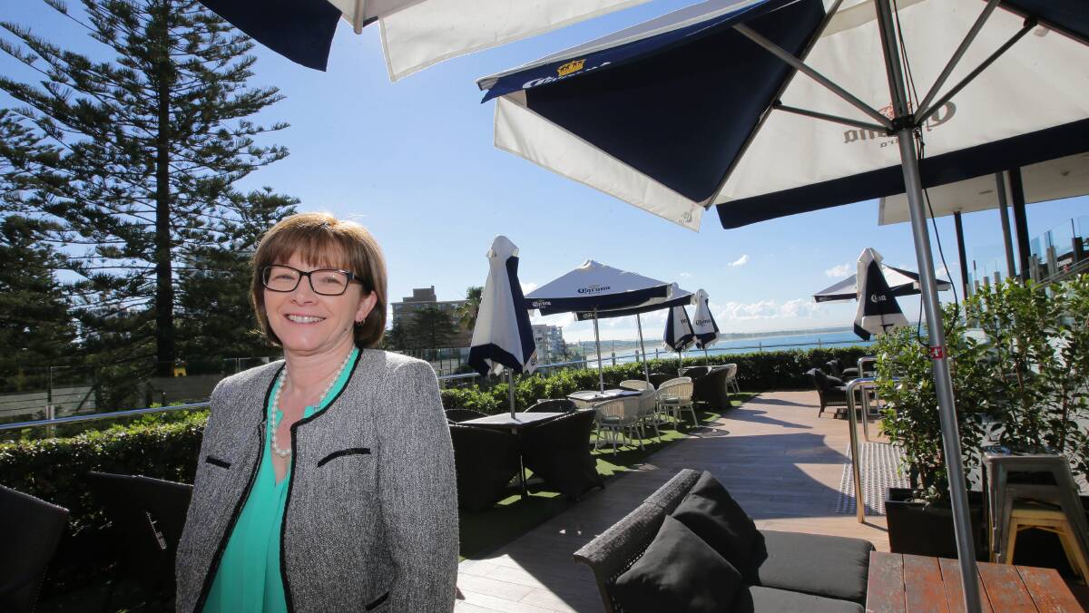 Chief executive Sue McNeill on the Sun Deck. Picture: John Veage