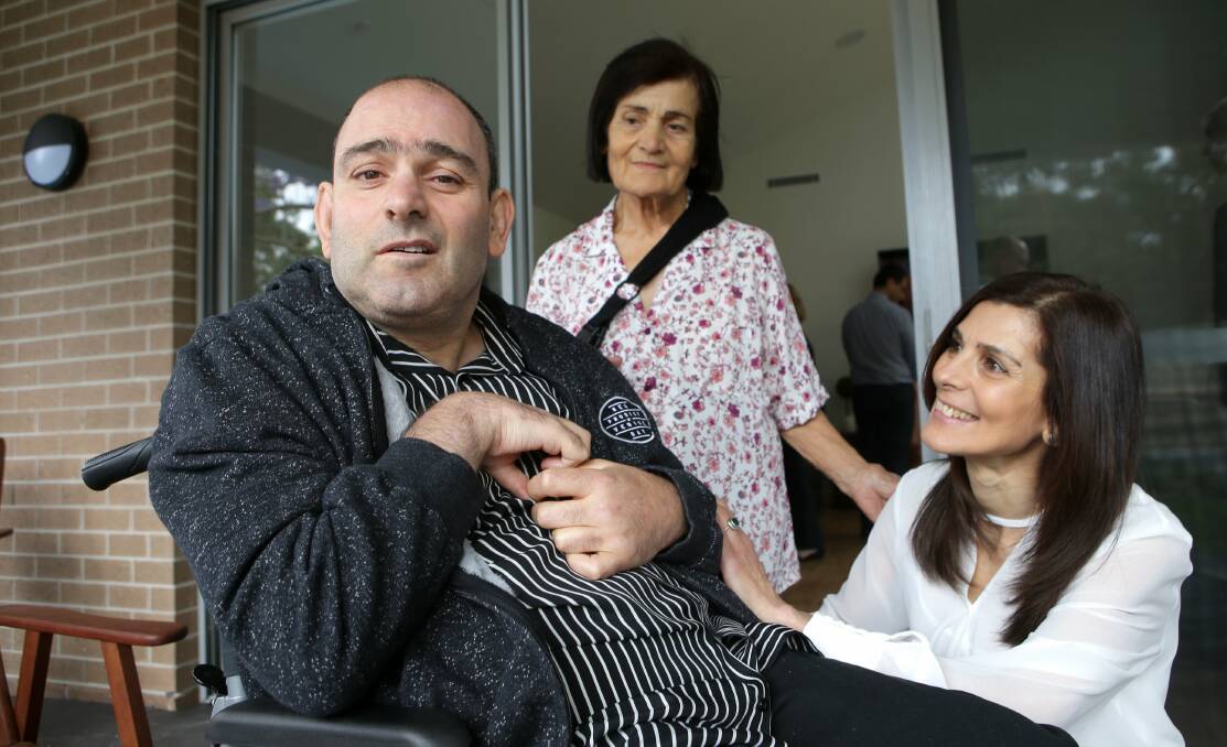 No adjustment needed: Jack Dayeh's sister Carol and mother Pauline say he has taken to his new home at Oatley "like a duck to water". Picture: John Veage