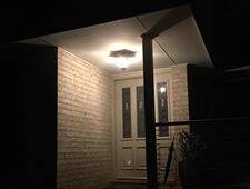 Porch light left on. Picture: Facebook
