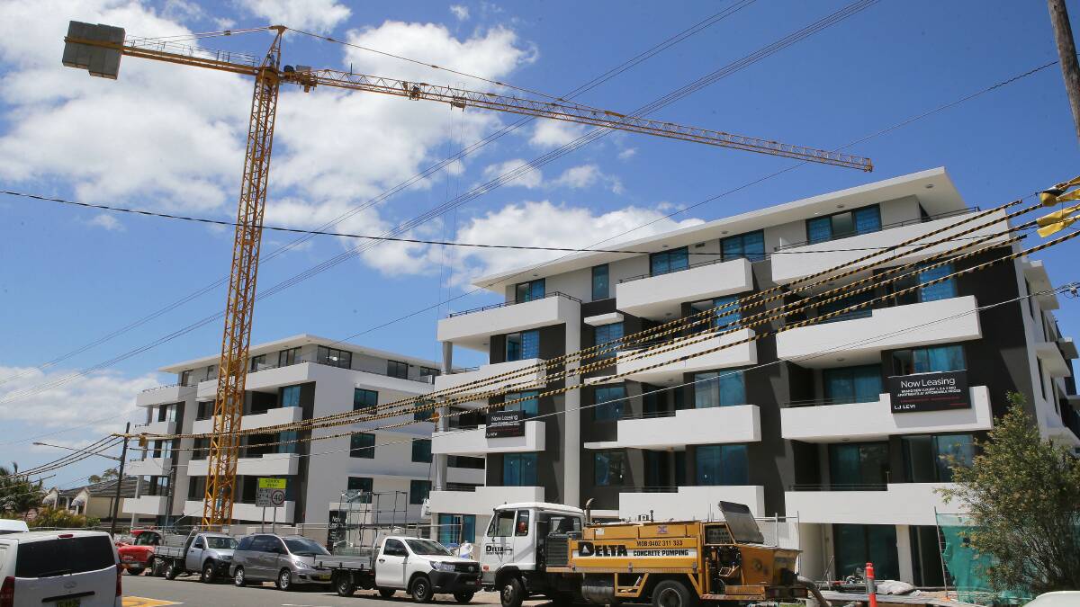 Pressure: Population is increasing rapidly with new apartment blocks, such as this Caringbah development. Picture: John Veage