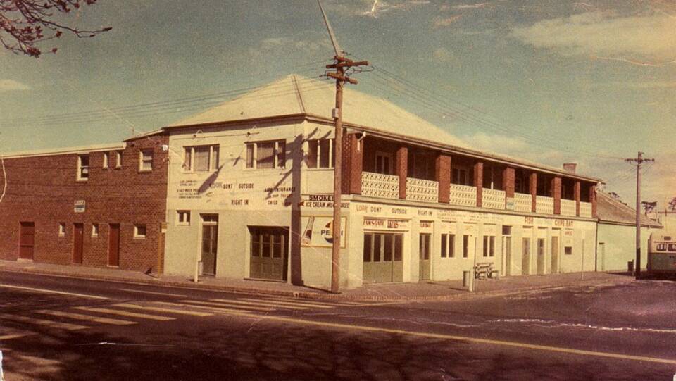 Landmark site: the baths at the corner of The Grand Parade and Ramsgate Road, where Coles now stands.