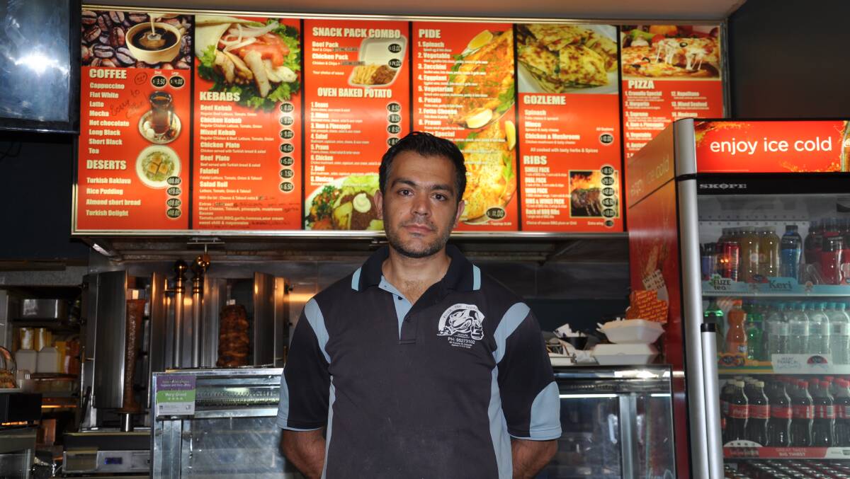 Kebab shop owner Osman Kaplan.