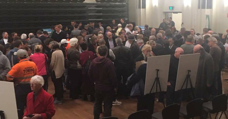 Priority precincts information session at Rockdale Town Hall. Picture: Protect Wolli Creek Valley Facebook