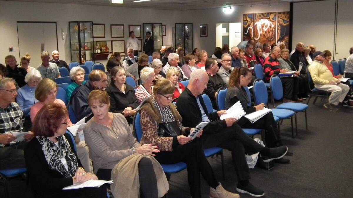 Information meeting, organised by the council. Picture: supplied