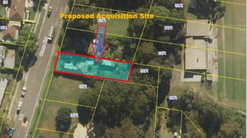 The property to be acquired by the council adjoins Oyster Bay Oval. Picture: supplied