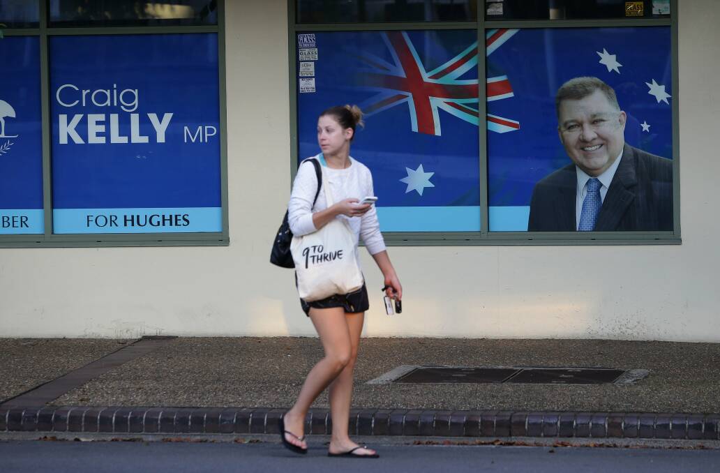 Liberals "at war": Craig Kelly's electoral office in East Parade, Sutherland, which Kent Johns is keen to occupy after this year's federal election. Picture: John Veage

