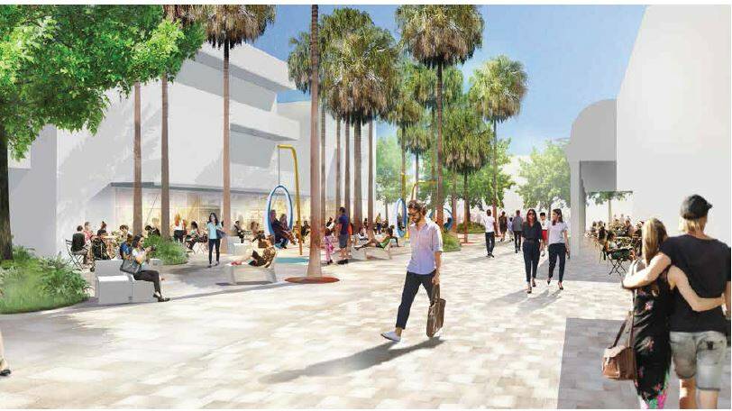 On the way: How the upgraded Ocean Grove - where the pirate ship playground was located - is depicted in the draft masterplan. Picture: supplied