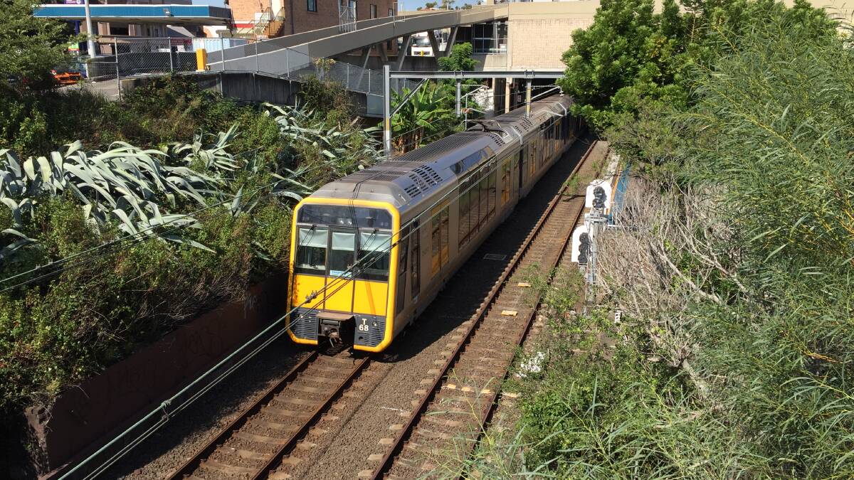 Privatisation speculation: The Illawarra line at Kogarah.