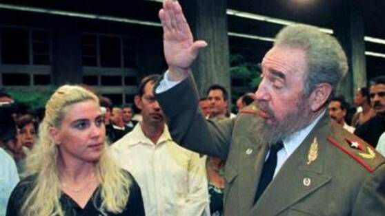 Susie Maroney and Fidel Castro in 1999.