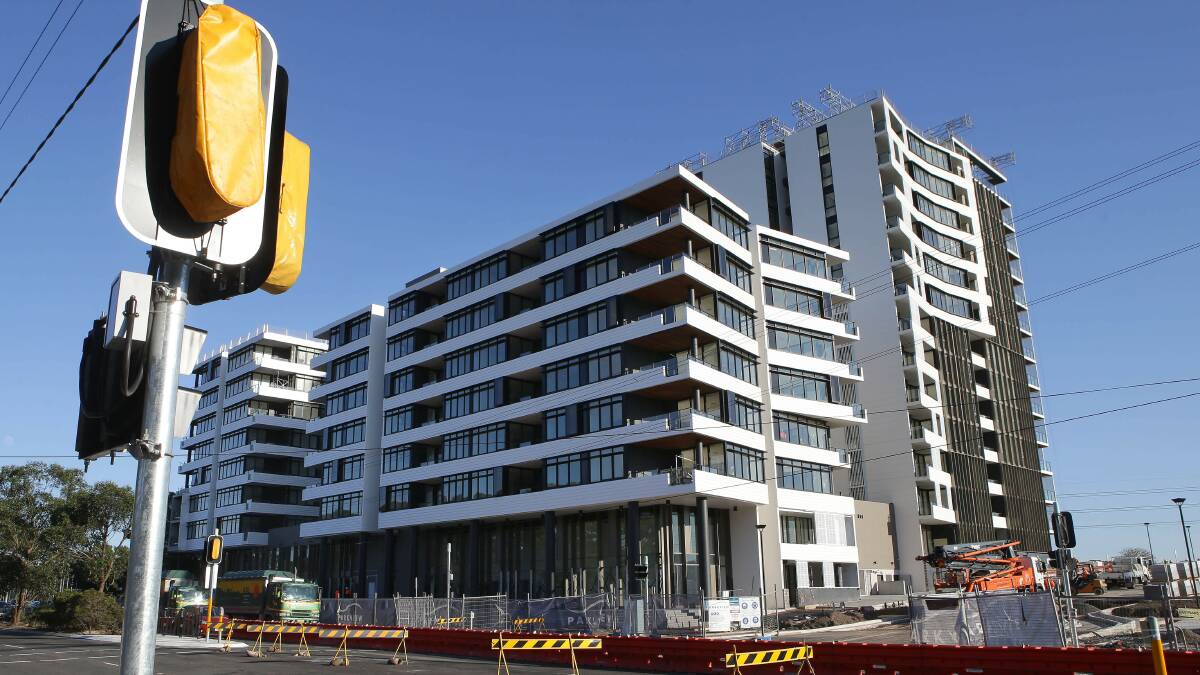 Close to completion: Residents are preparing to move into stage one of the development, comprising three apartment buildings. Picture: John Veage
