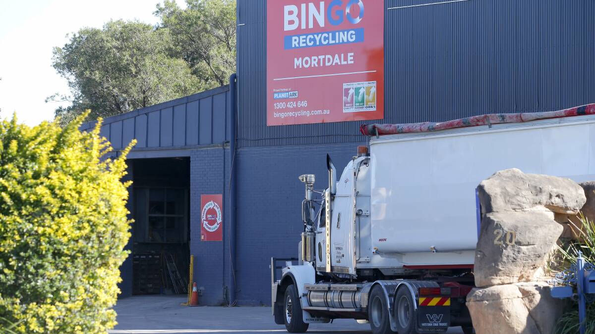 Expansion plan: The number of heavy vehicles travelling to and from the Mortdale waste centre would double under the proposal. Picture: John Veage