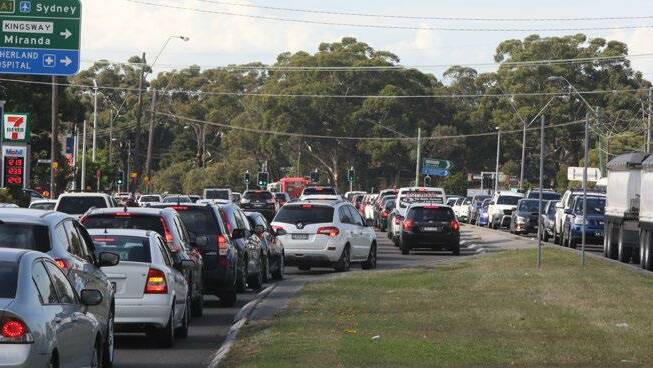 The intersection of Princes Highway and Kingsway. Picture: RMS