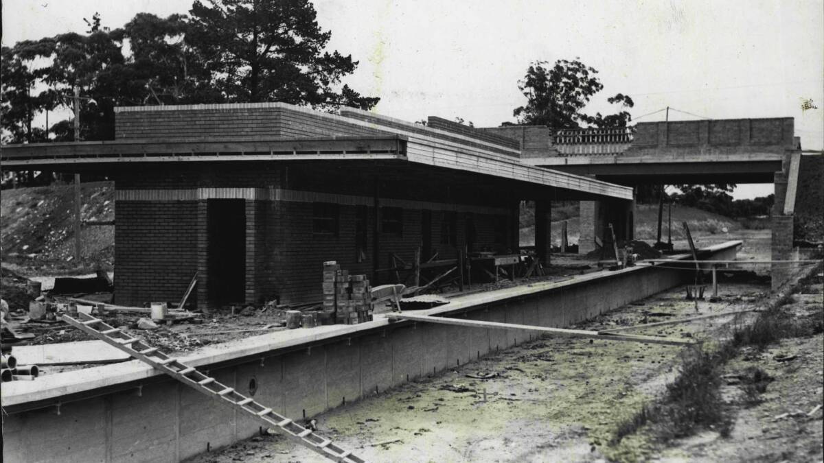 Gymea station under construction. Picture: Fairfax Media
