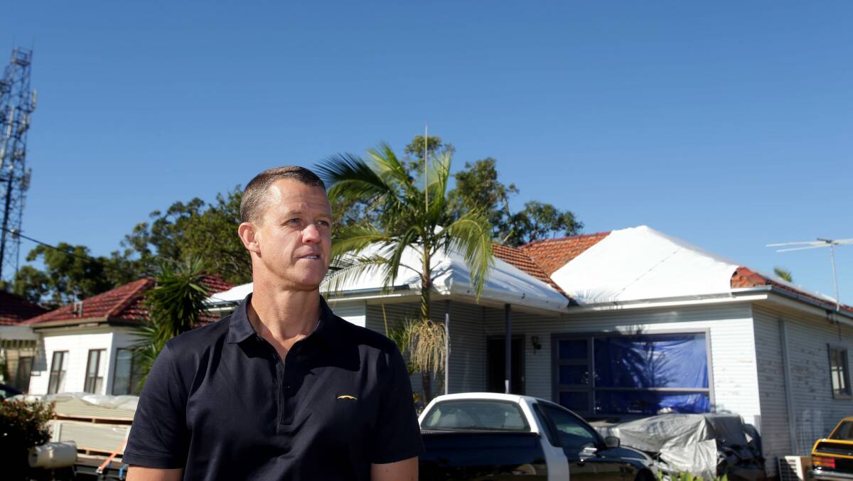 Innovation grant: Matthew Lennox in front of a Kurnell home, where the new system is in place. Picture: Chris Lane