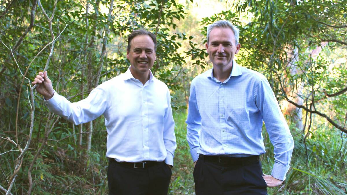 River projects: Greg Hunt and David Coleman. Picture: supplied