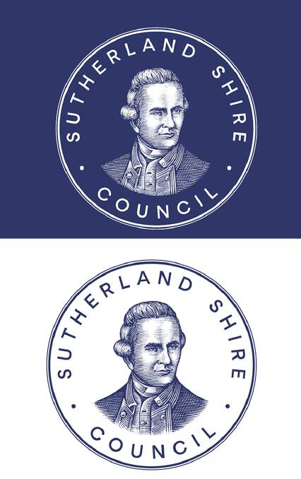 New logo: The image of Captain Cook was redefined for the digital age by Sutherland Shire Council in April last year.