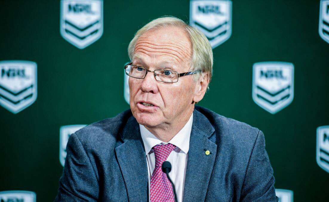 New ARL Commission chairman Peter Beattie has apologised for his Cronulla Sharks gaffe, putting it down to a case of nerves. Picture: AAP