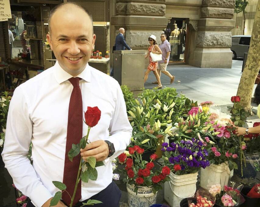 NSW Innovation Minister Matt Kean posted on Instagram "Valentine's Day can be a wonderful time to celebrate with the one you love". Photo: Instagram/Matt Kean