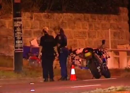 A 57-year-old man has died after being thrown from his motorcycle on the Princes Highway at Blakehurst. Pictures: 7News
