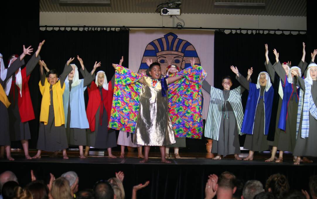 Song and dance: Joseph and the Amazing Technicolour Dreamcoat was the culmination of many months of rehearsals that included all 452 students and the associate parish priest.
