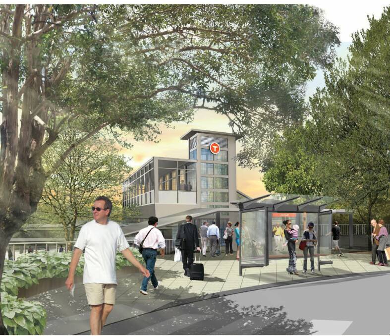 Upgrade: a computer generated image of proposed changes to Jannali train station.